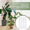 Lot de 4 poteaux en mousse pour plantes grimpantes, design en forme de D, fixation facile, croissance verticale, supports empilables pour plantes