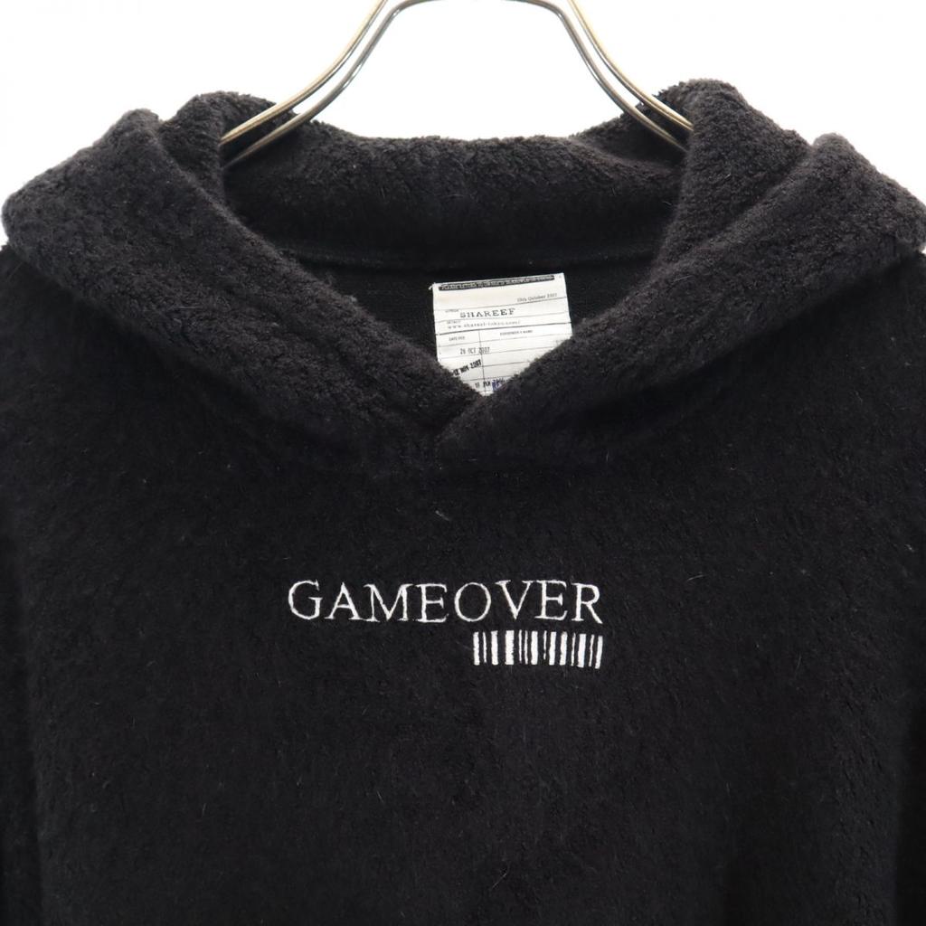 SHAREEF Long sleeve Wool Blend Knit Parker 2 Black series Men's Used