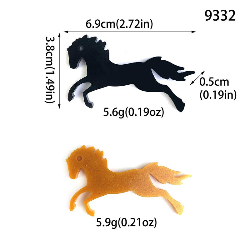 1 Piece Safe And Non Toxic Keyring Moluld Lovely Horse Mold Easy To Clean Keychain Silicone Casting Mould For Diy Lovers