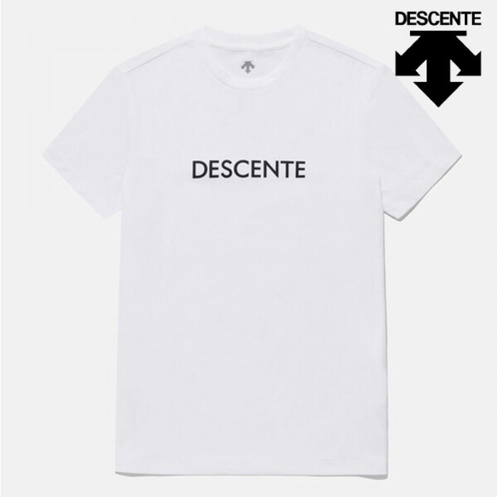 

DescenTe Half Club DescenTe DescenTe Tough EssenTial Wording ShorT Sleeve T shirT sp123uTs13whT0 ShorT Sleeve Tee 85
