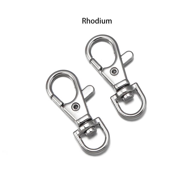 10pcs/bag Retro Alloy Keychain Lobster Clasp Hooks Swivel Split Key Ring For Dog Chain Bag Key Pendant Connector Accessories