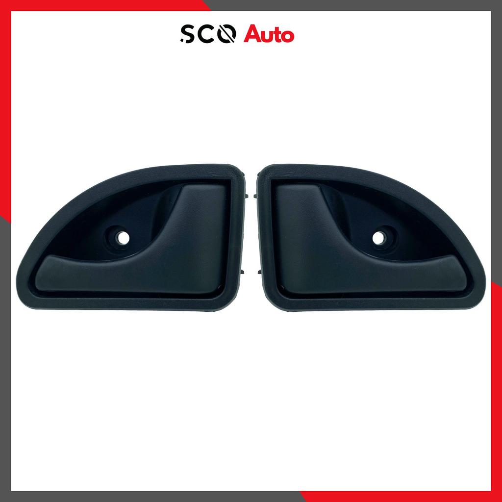 For Renault Kangoo for Twingo for Kubistar Door Handle Black Set 2Pcs Left Right