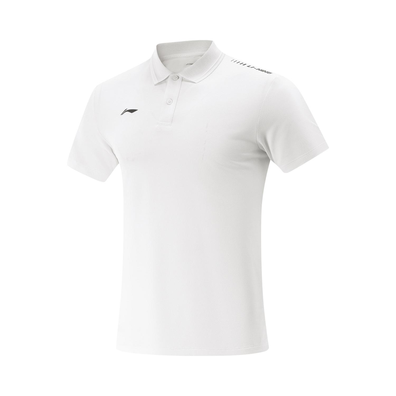 

Серия для настольного тенниса Li Ning Повседневная футболка-поло с коротким рукавом с универсальным спортивным принтом букв Унисекс Футболки-поло Белая APLV417-2 L