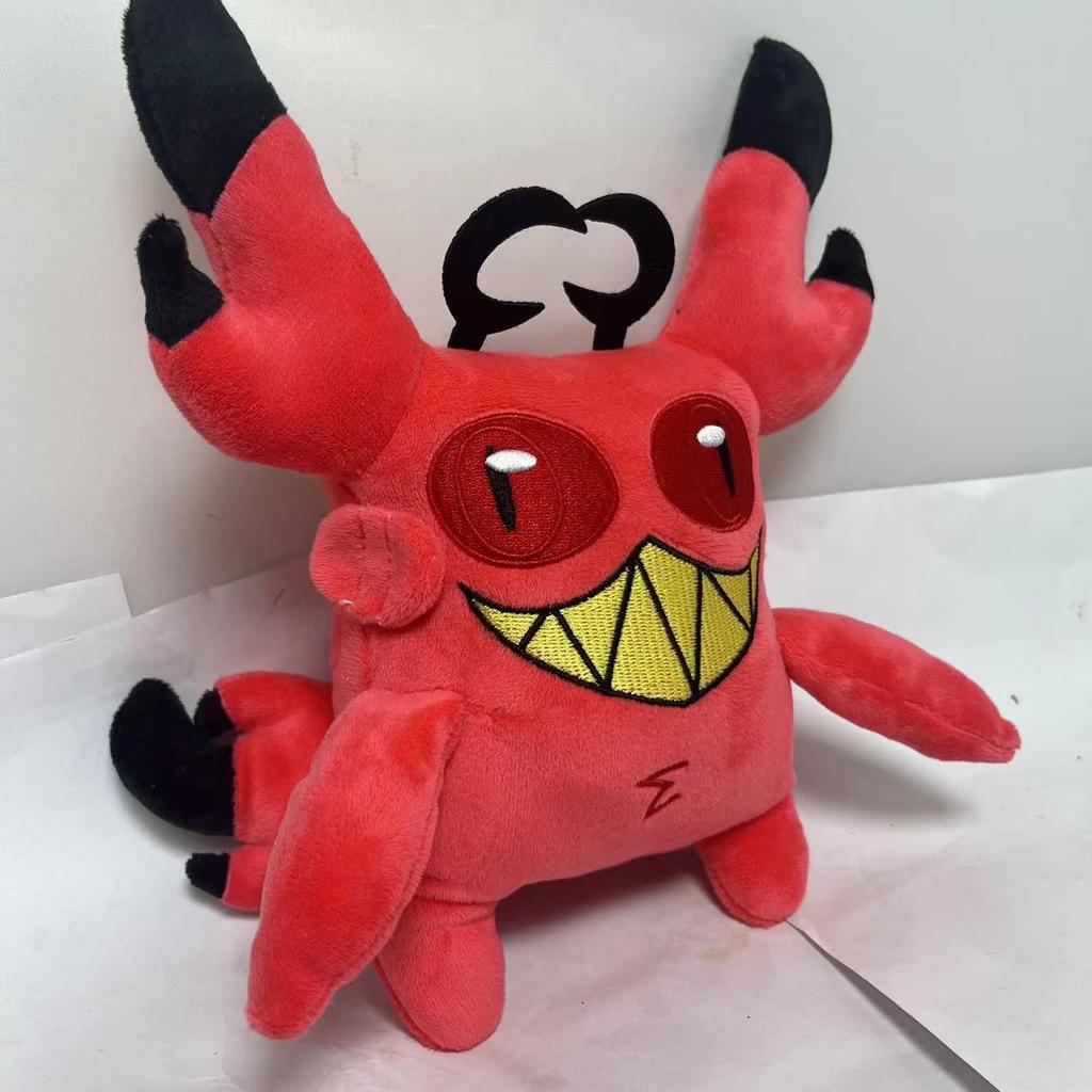 25CM Verfluchter Kater Alastor Plüschtier Plüschtiere Cartoon Hotel Cosplay Fantasy Requisiten Weihnachten Geburtstagsgeschenke Maskottchen Halloween Dekoration