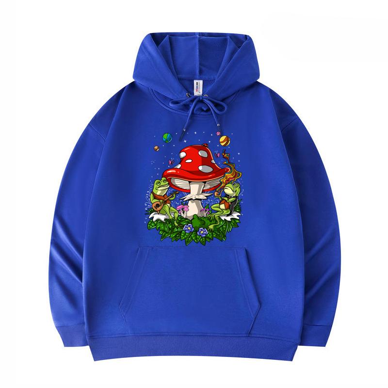 

Мужские толстовки Bufo Alvarius Toad Trip с забавным принтом Harajuku, саржевые толстовки с имитацией хлопка