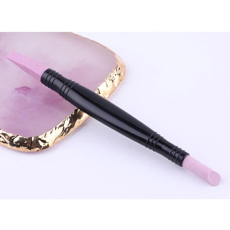 

Ручка для дизайна ногтей, кварцевая ручка, двусторонняя многофункциональная ручка для пилинга, полировки ногтей, скраб, тонкая полировальная палочка