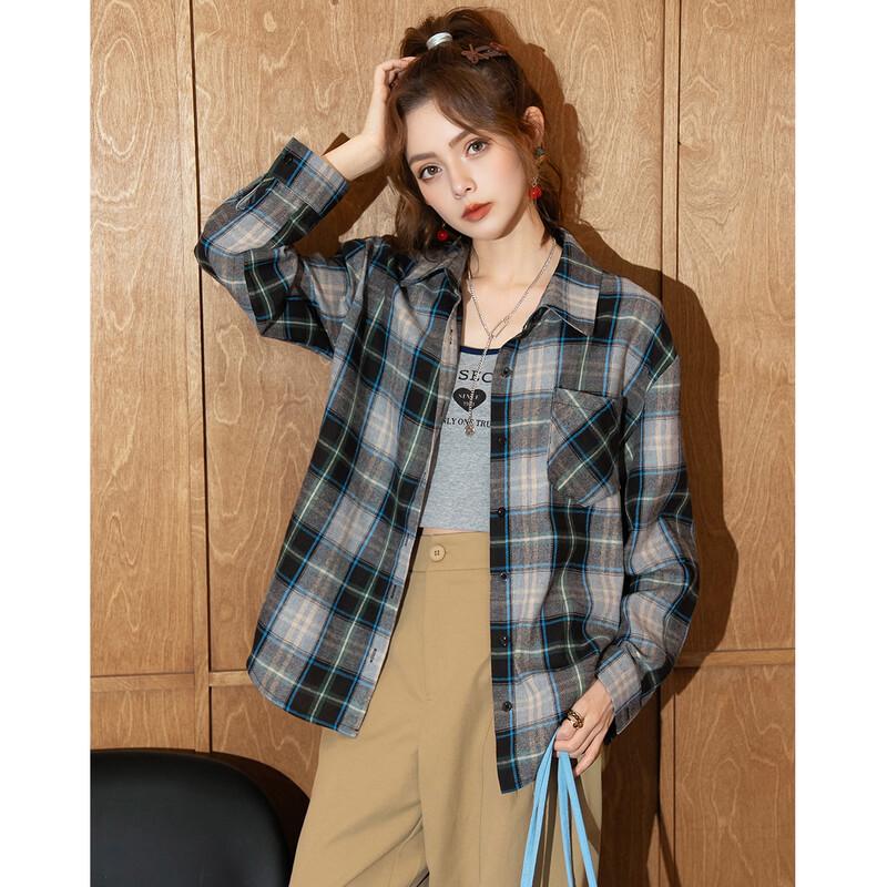ET BOITE American Vintage Plaid Long-Sleeve Shirt
