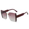 New large-frame square polygonal sunglasses UV-proof sunglasses that women's simple fashion trimming