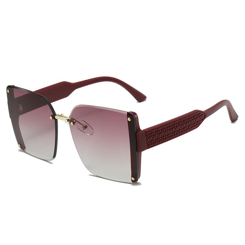 New large-frame square polygonal sunglasses UV-proof sunglasses that women's simple fashion trimming