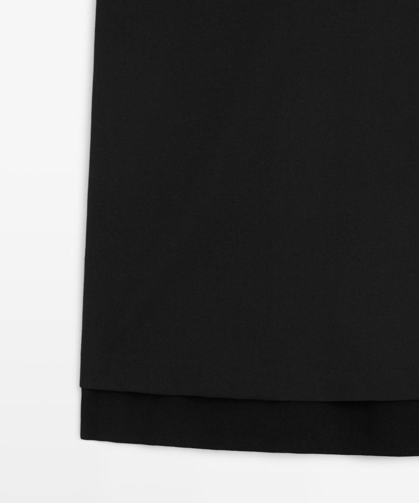 Masimodutti Double Fabric Midi Dress