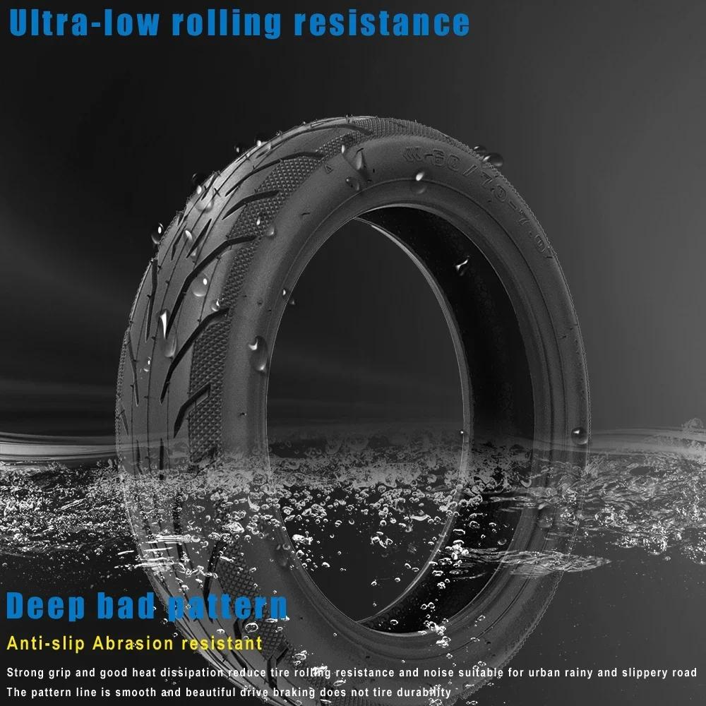 60/70-7.0 Vacuum Tire for Xiaomi 4 Pro 10Inch Rubber Thicken Tubeless Tyres Wheel Replacement Electric Scooter Accessories Parts