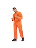Halloween Cosplay Prisoner Costume: Unisex Orange Jumpsuit for Role Play & Stage Performance