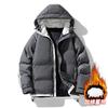 Hooded New Autumn and Winter Men's Cotton-padded Casual Cotton-padded Jacket Down Jacket Cotton-padded Jacket Bread Jacket Loose Coat Men