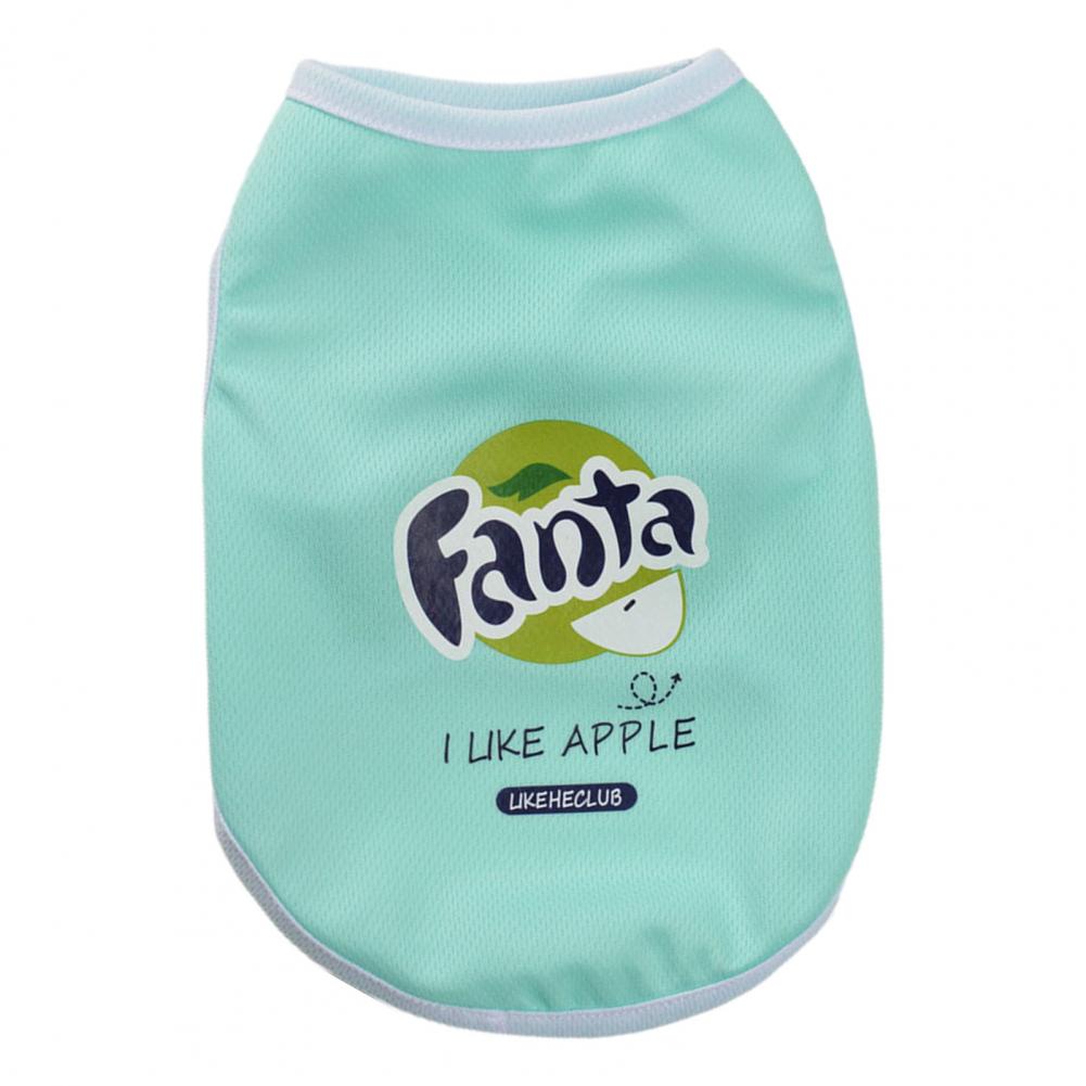 

Летняя одежда для собак, дышащий принтованный жилет, жилет для щенков и кошек, быстросохнущий чихуахуа, мопс, спортивные рубашки, футболка для домашних животных, костюм L