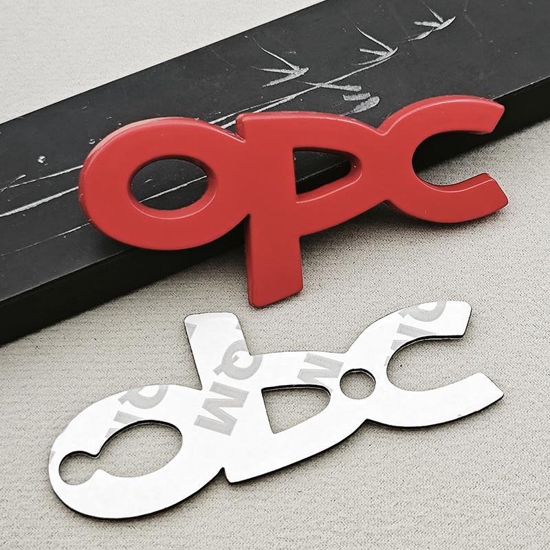 3D Metal OPC Line Logo Badge Front Grill Emblem Trunk Car Sticker For Opel Astra G H J K F Corsa D Zafira B Insignia Mokka Regal