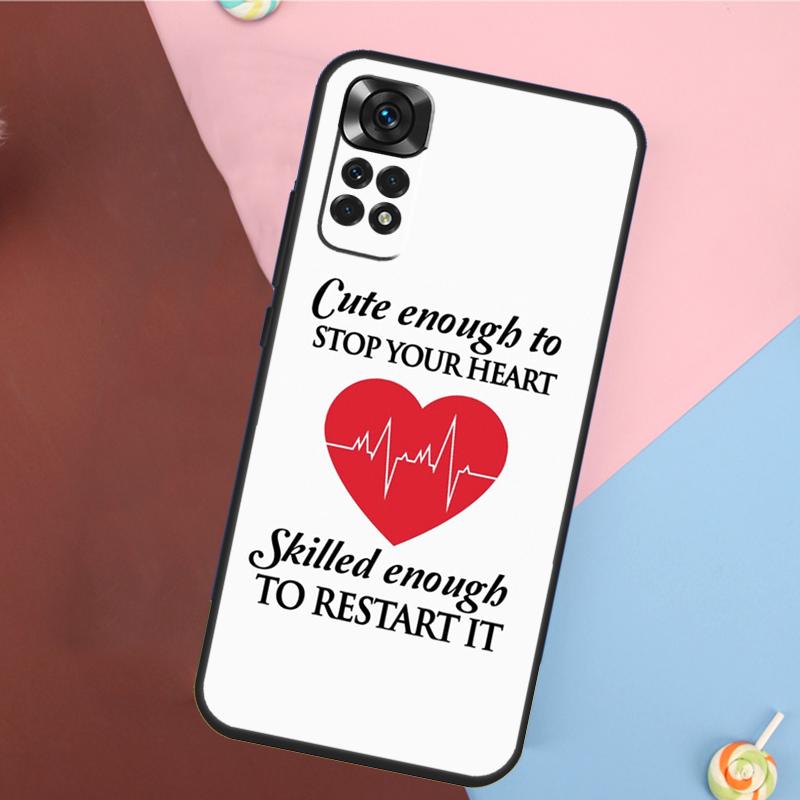 I'm A Nurse Quotes Cover For Xiaomi Redmi Note 13 Pro 14 12 11 9 10 9S 10S 11S 12S Redmi 10C 12C 13C 14C Case