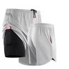 Men's Running Shorts 2 In 1 Double-deck Sports Jogging Fitness Shorts Quick Dry Gym Sport Gym Short Pants