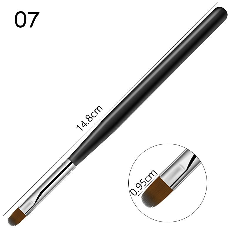 1 STÜCKE Nail art Pinsel Stift 3D Tipps Muster Phototherapie Acryl UV Gel Verlängerung Builder Beschichtung Malerei Stift DIY Maniküre Werkzeuge