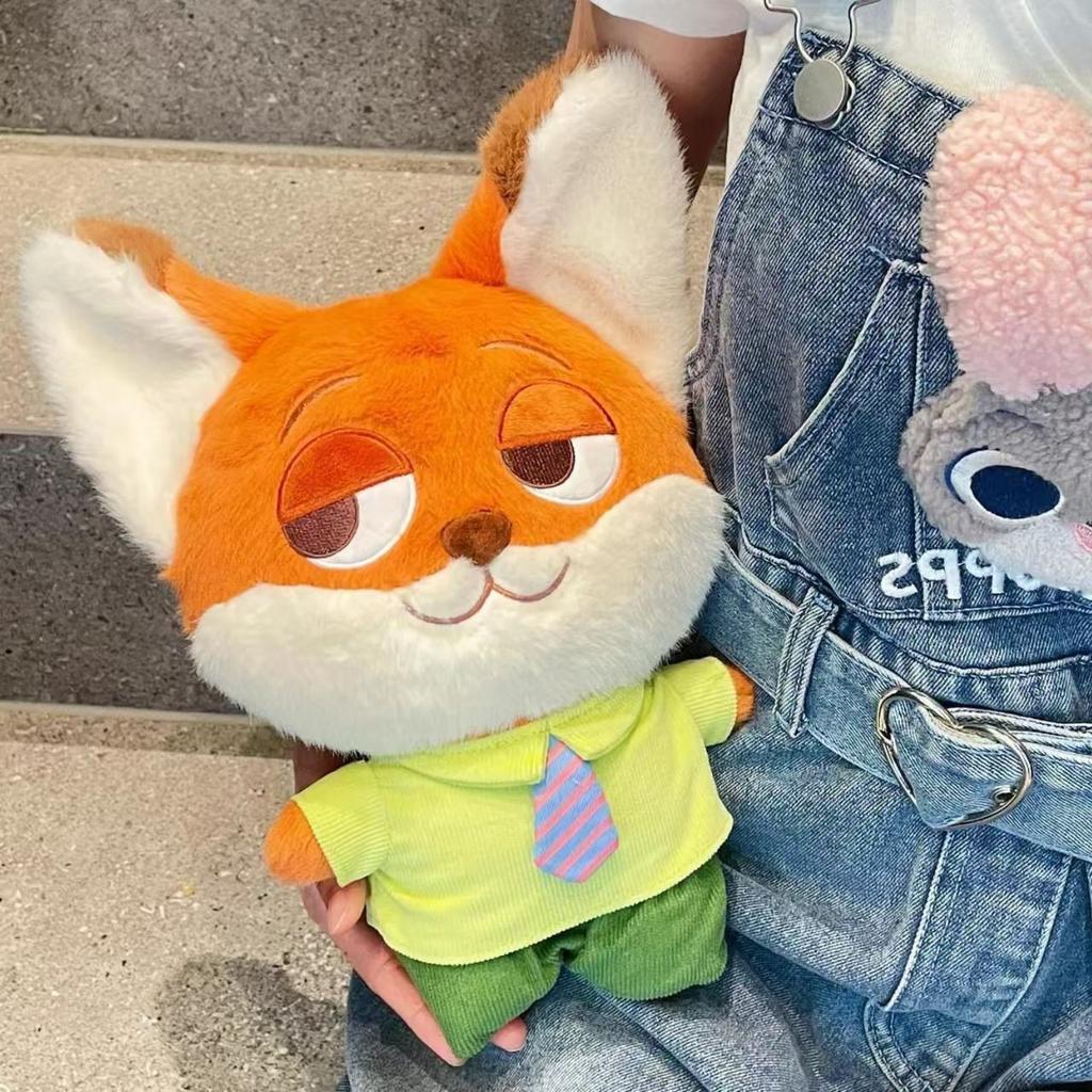 Cartoon Q Version Fox Nick Doll Judy Doll Crazy Animal Fox Plush Toy Birthday Gift For Girlfriends