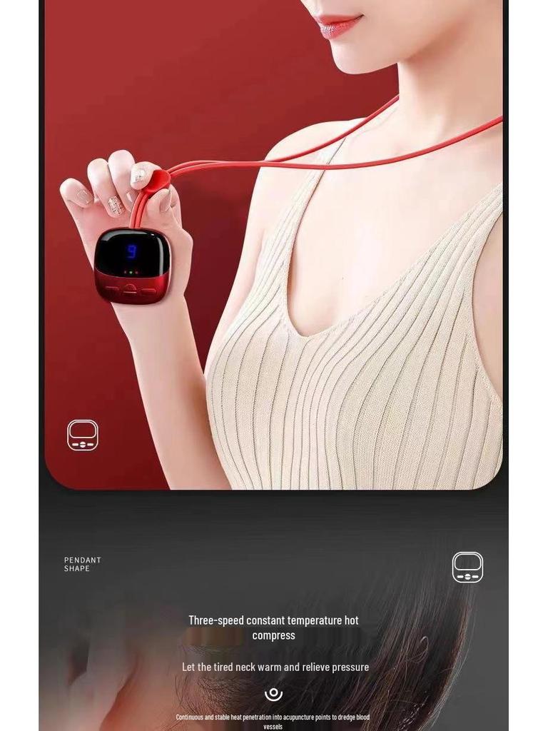 Smart Portable Neck Massager with Pulse Heat Therapy