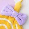 Cute Lollipop Coral Fleece Hand Towels with Hanging Loop Soft Absorbent Bath Towel for Kids Adults Girl Bathroom Kitchen Bedroom