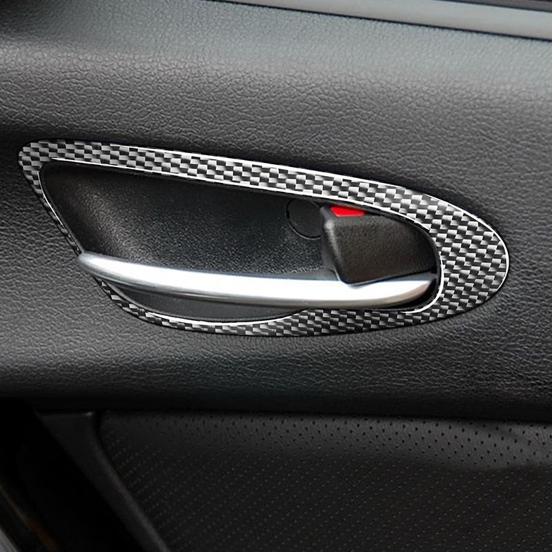 Real Carbon Fiber Door Handle Frame Trim Car Interior Accessories Car Interior Supplies For Mazda RX-8 2004-2008 2