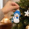 Cute Crochet Snowman and Santa Keychain Pendant Christmas Bag Charm for Keys