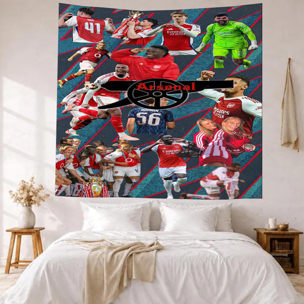 Arsenal Wall Decor Tapestry Art For Pet Memorial Birthdaywedding Party Backdrop Family Gift