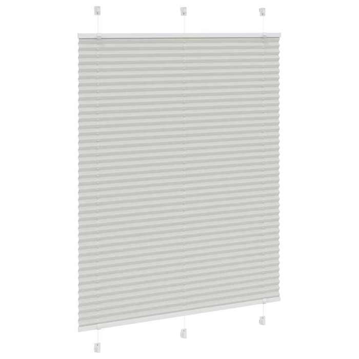 VidaXL Store Plissé Light Grey 110x100cm Fabric Width 109.4cm, Window Pleated Blind, Accordion Blind, Pleated Blind of 4015332