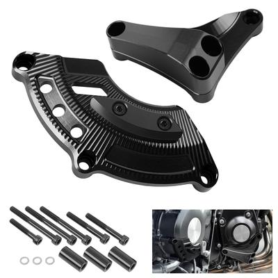 GFARDMOTO Motorcycle Engine Guard Cover with Crankcase Cover Kit CNC Aluminum Replacement Cover Set