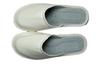 Women's covered leather slippers, white women's silent shoes 41