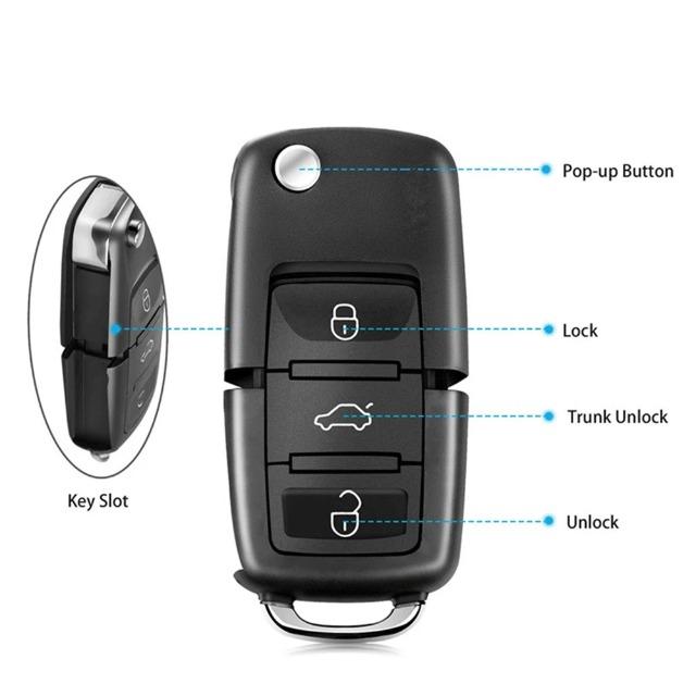 2024 Original Xhorse XKB501EN Vehicle Key Remote with Key Shell V-Wolkswagen B5 Style 3-Button Board Hot Sales