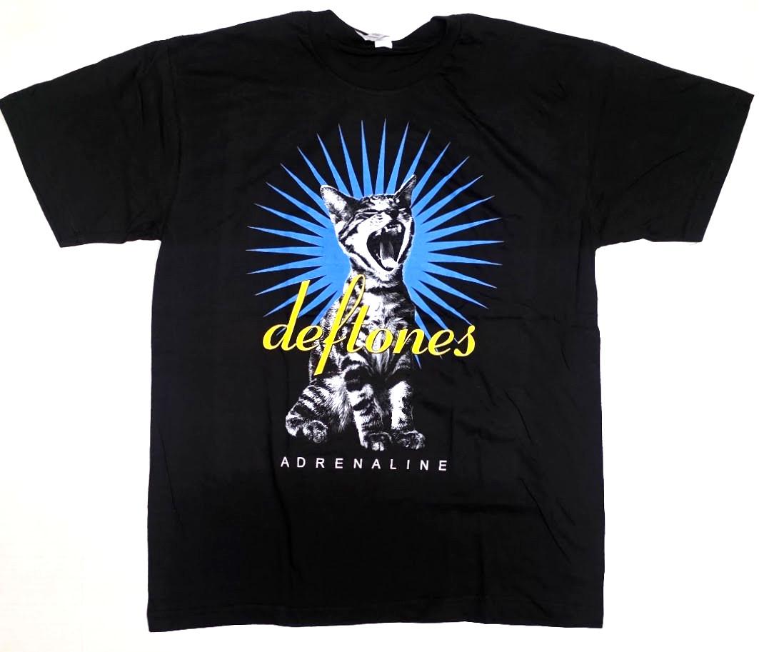 DEFTONES Adrenaline Футболка Рок Ну-металл Футболка 100% Хлопок Взрослый Черный Новая L