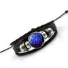 12 Constellation Time Gem Bracelet for Men and Women, Birthday Gift Trend Hand-woven Beaded Bracelet Personalized Jewelry