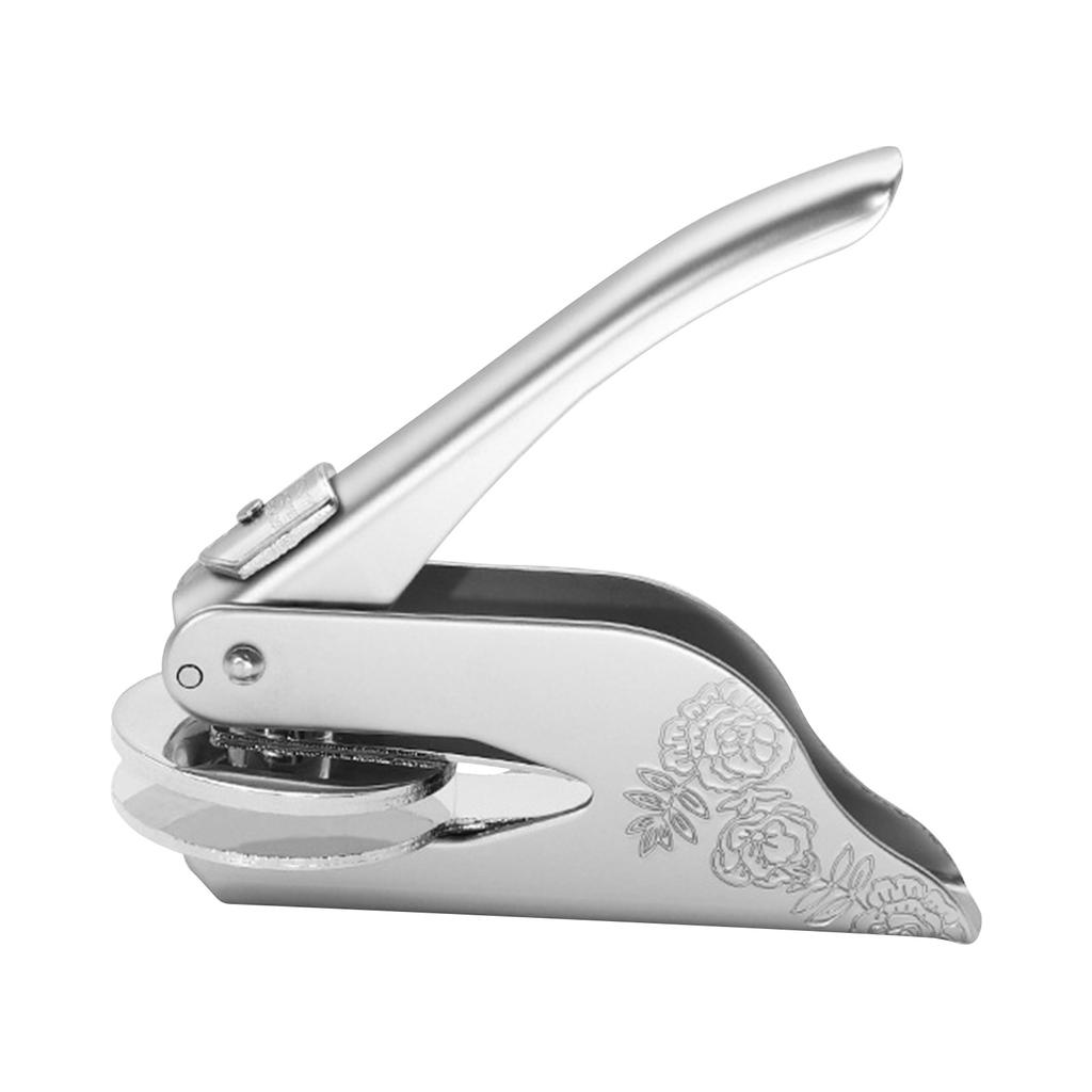 Personalized Book Embossed Seal Customized Floral Book Embossed Seal With Name, From The Library, Suitable For Book Lovers