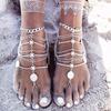 Barefoot Sandals Tassel Anklet  Ankle Chain Tassel Anklet Ankle Jewelry For Women For Beach Wedding Foot Jewelry