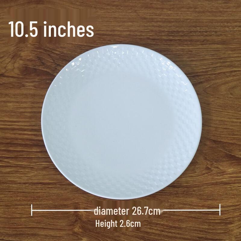 Langxi Melamine Round Dinner Plate 10.5 inch (60 pcs/box)