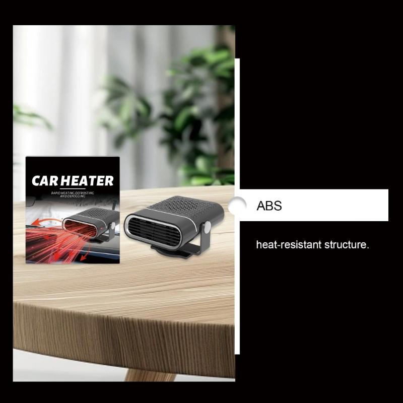 Car Electric Heater Self Adhesive Demister Defroster Heating Fan Windshield Defogger Heating Dryer Interior Accessories