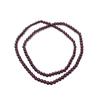 Natural Champagne Garnet Beaded Bracelet Women's Three-Circle Purple-Teeth-Black Multi-Layer Crystal Jewelry Gift for Girlfriend