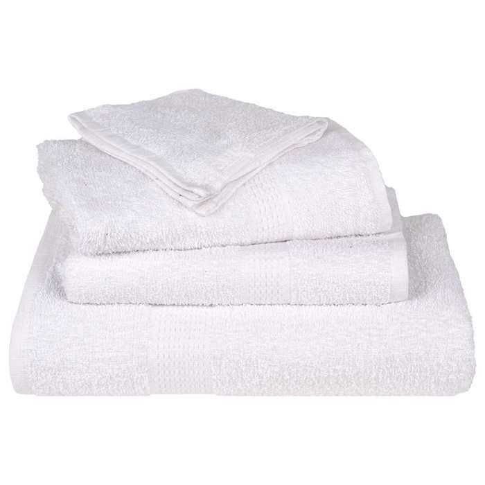 VidaXL Serviettes de douche 2 pcs blanc 70x140 cm 360 g/m² 100% coton, serviette, ensemble de serviettes de bain, serviette 136653
