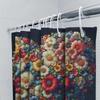 3D Floral Heart Shower Curtain | Colorful and Romantic Bathroom Decor