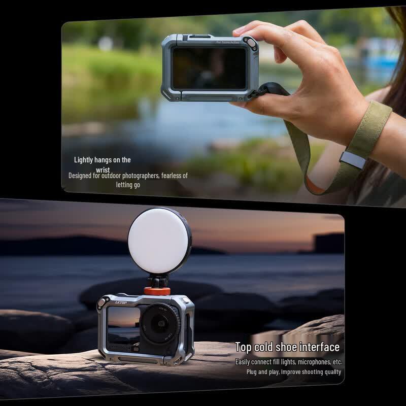 LKTOP DJI Action 6 Street Photography Griff & Käfig Kit