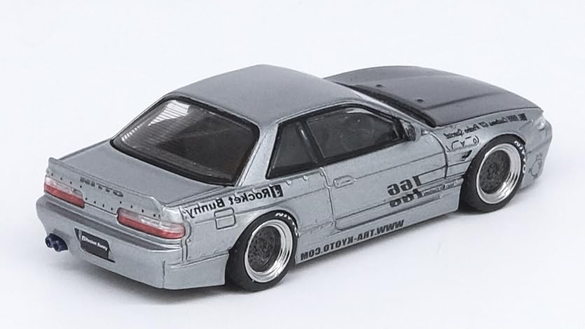 Solido Inno Models Nissan Silvia V1 Pandem Rocket Bunny Silver Finished Product 1/64 (S13)