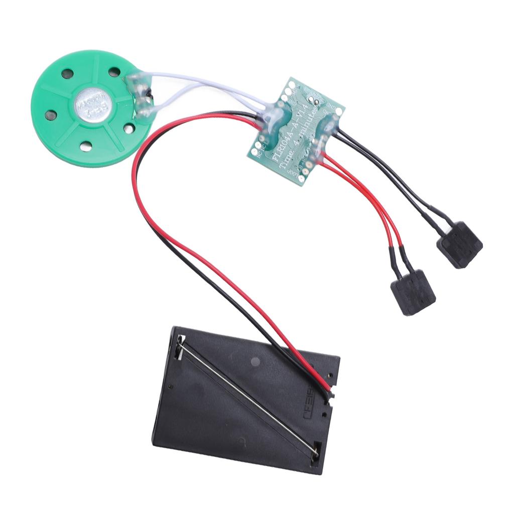 Sound Recorder Module with Speaker 4 Minutes Recording Music Voice Recording Module for Greeting Card