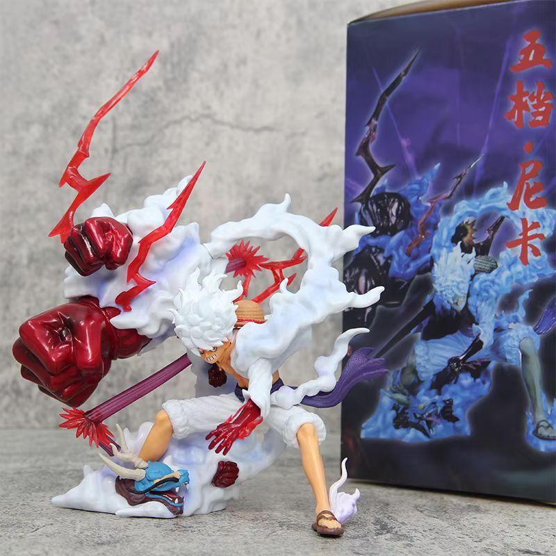 One Piece Anime Action Figure - Nica Luffy In 5th Gear Sun God Awakened Statue Doll Collection Decoration Model Toy Gift