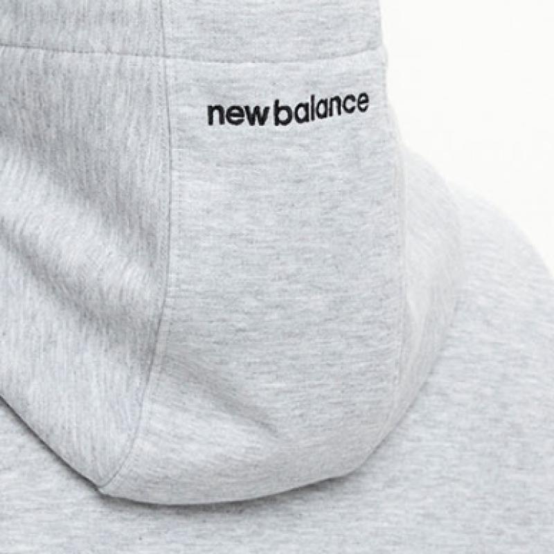 New Balance Nbn0f11203 Uni Essential Small Logo Hoodie Grau