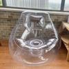 Transparenter aufblasbarer PVC-Sofastuhl Robuste Ausführung Ergonomisches Design Luftsofa zur Entspannung Außenbereich Garten Poolseite
