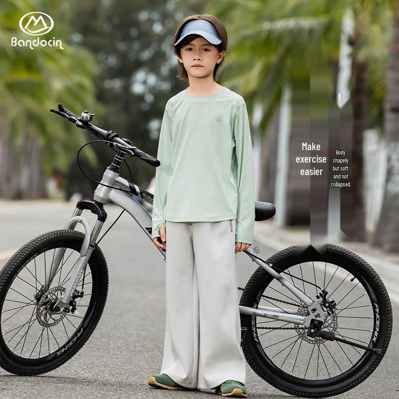 Children s 2025 Autumn Unisex Straight-Leg Sports Pants 120