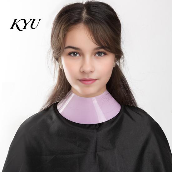 Reusable Hairdressing Cape Silicone Hair Cutting Collar, Waterproof Haircut Neck Wrap Guard, Dyeing Pad for Barber Shop Guard