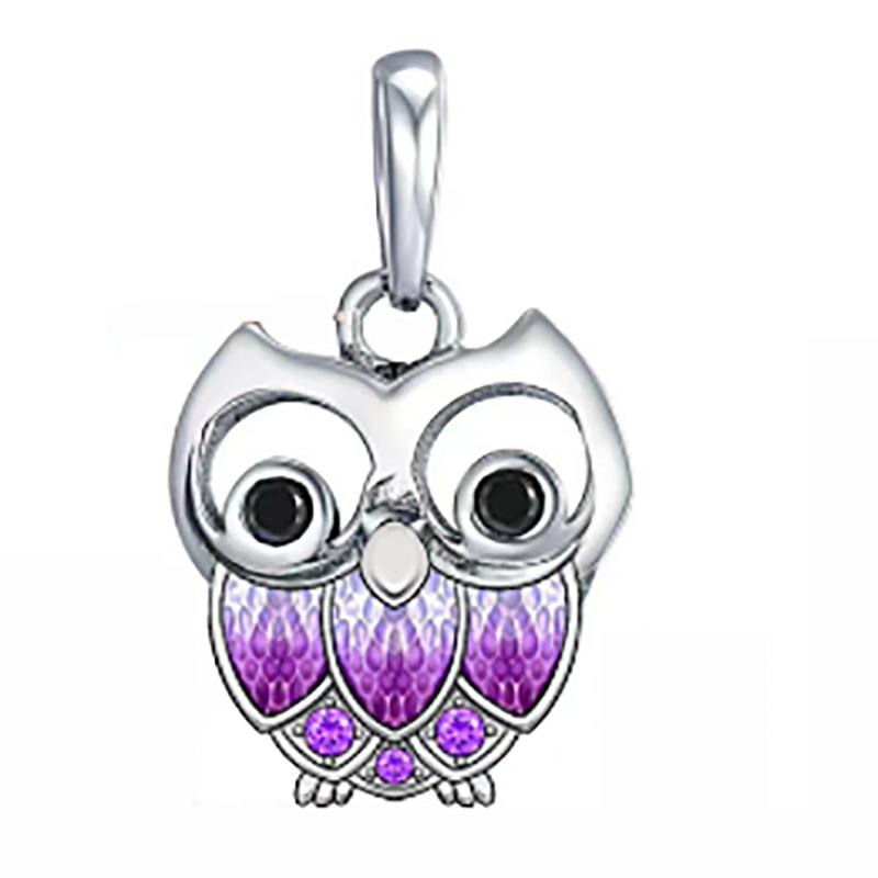 Charm Fit Originální náramky Měď Roztomilé zvířátko Sova Kočky Mořská želva Korálky Dámský přívěsek Korálky Výroba šperků